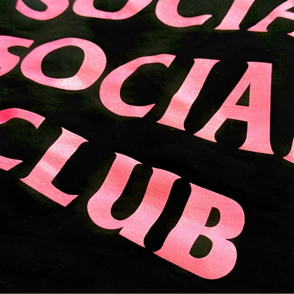 Anti Social Social Club | SS19 Glitter Hoodie | Black/Pink | Size M | NWOT - Picture 5 of 5